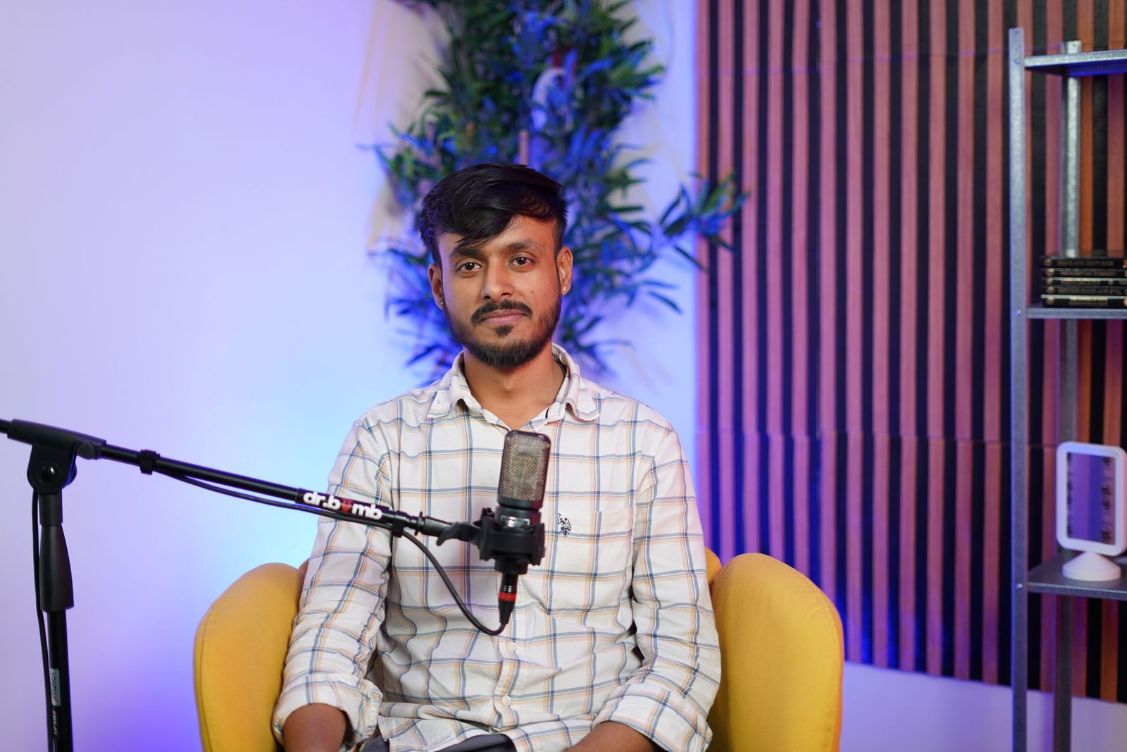 DrBomb Downtown Dubai podcast studio interior 1