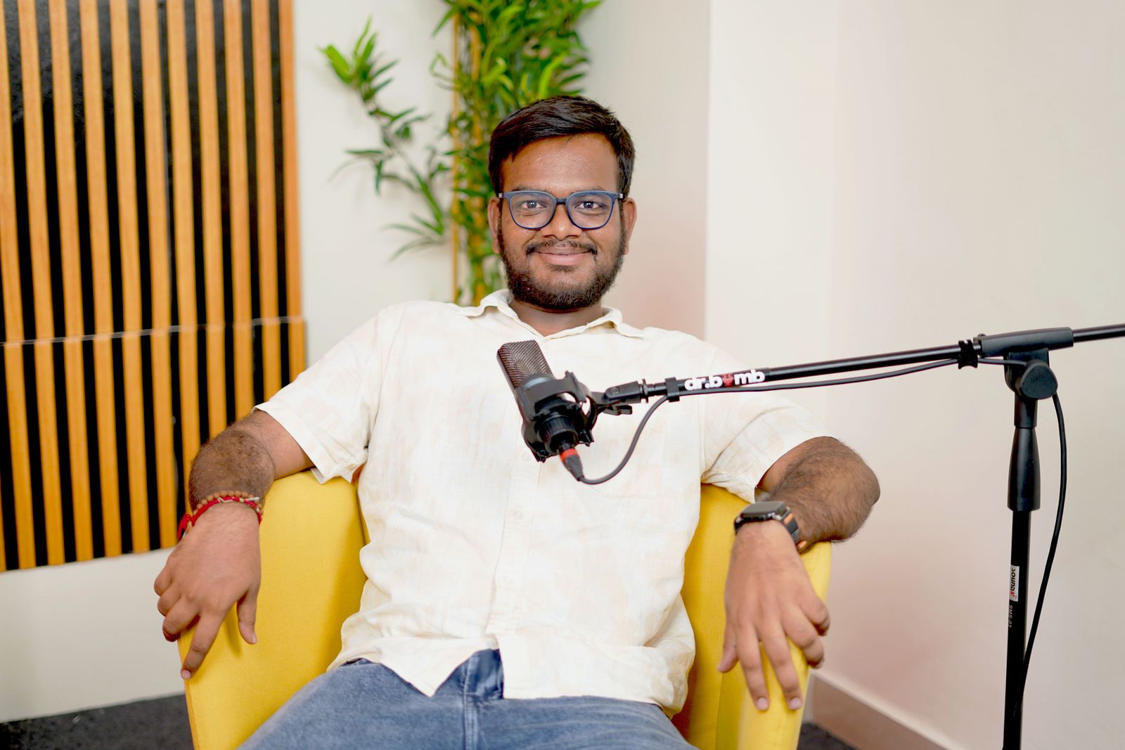 DrBomb Downtown Dubai podcast studio interior 4